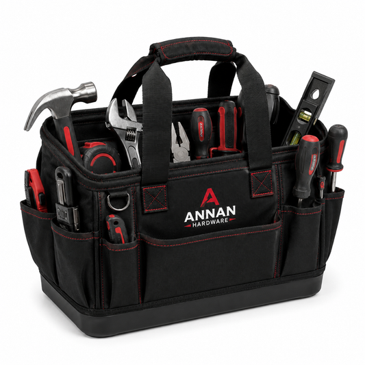 Annan Hardware Open Tool Tote Bag with Multiple Pockets